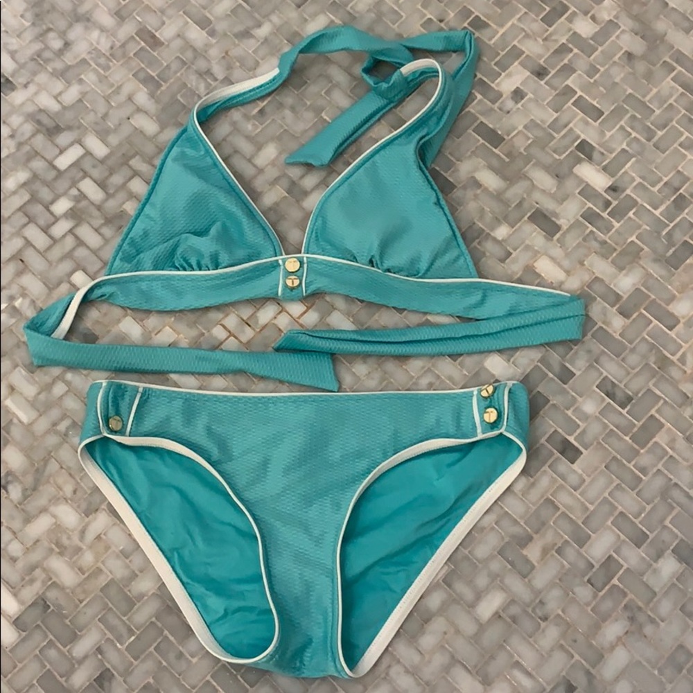Blue bikini set
